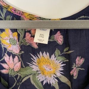 Floral poet blouse XXL